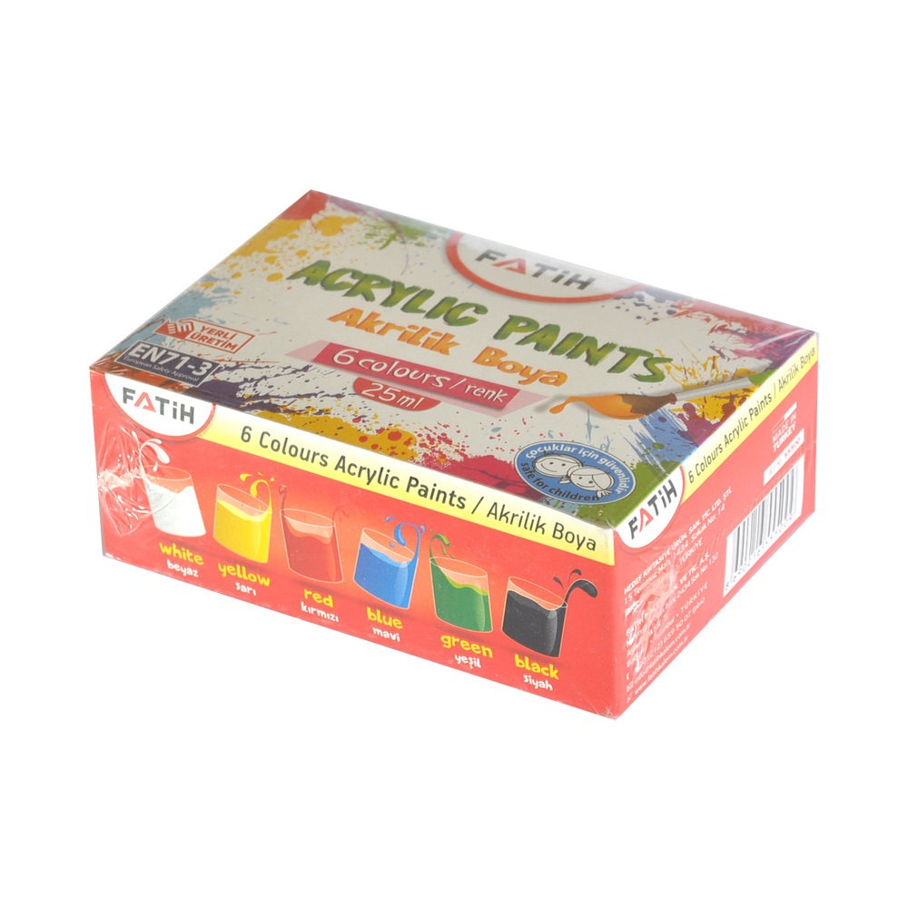 Fatih Akrilik Boya 25 ML 6 Renk
