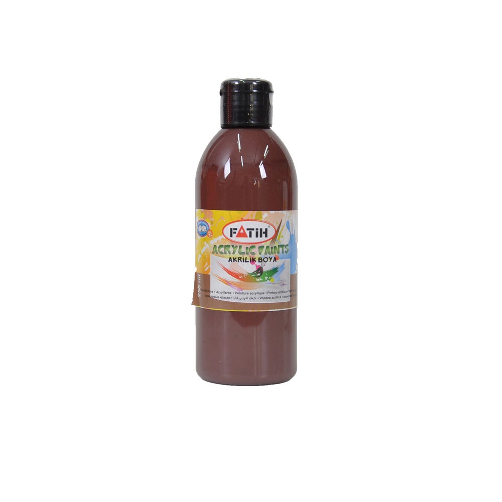 Fatih Akrilik Boya (250 Ml Koyu Kahve)
