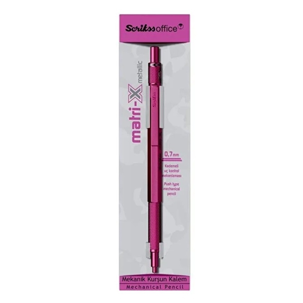 SCRIKSS MATRI-X VERSATIL 07MM METALIK PEMBE SEFFAF AMB