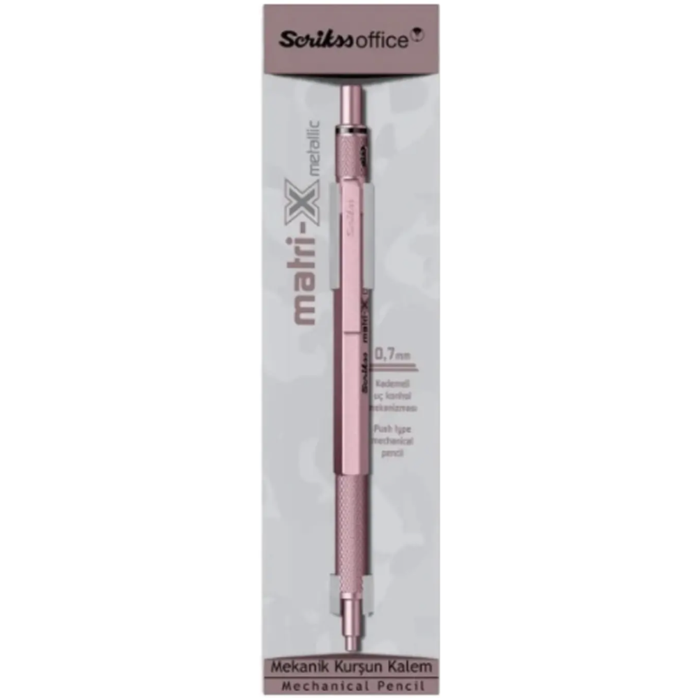 SCRIKSS MATRI-X VERSATIL 07MM METALIK ACIK PEMBE SEFFAF AMB