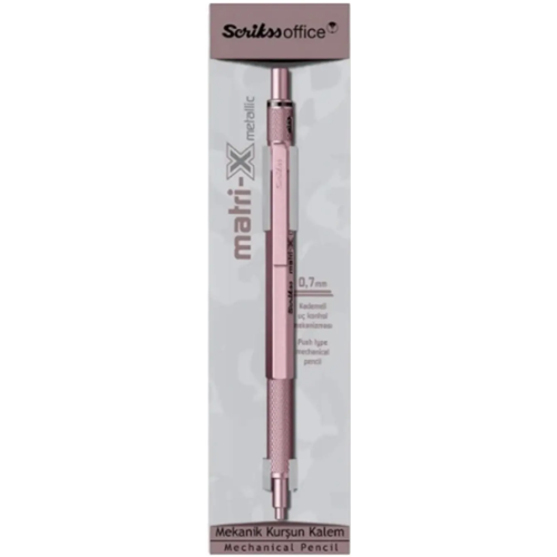 SCRIKSS MATRI-X VERSATIL 07MM METALIK ACIK PEMBE SEFFAF AMB