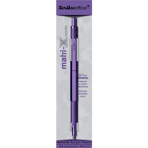 SCRIKSS MATRI-X VERSATIL 07MM METALIK MOR SEFFAF AMB