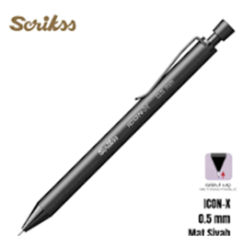 SCRIKSS ICON-X VERSATİL KALEM 0.5 SİYAH